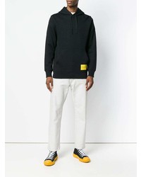 schwarzer bedruckter Pullover mit einem Kapuze von Calvin Klein Jeans