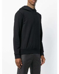 schwarzer bedruckter Pullover mit einem Kapuze von Fendi