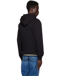 schwarzer bedruckter Pullover mit einem Kapuze von Ps By Paul Smith