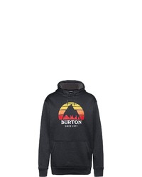 schwarzer bedruckter Pullover mit einem Kapuze von Burton