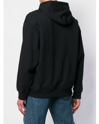 schwarzer bedruckter Pullover mit einem Kapuze von Kenzo