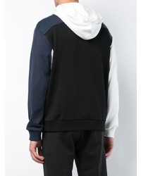 schwarzer bedruckter Pullover mit einem Kapuze von Givenchy