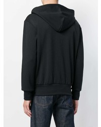 schwarzer bedruckter Pullover mit einem Kapuze von Comme Des Garcons Play