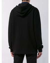 schwarzer bedruckter Pullover mit einem Kapuze von Givenchy