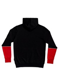 schwarzer bedruckter Pullover mit einem Kapuze von DC Shoes