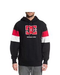 schwarzer bedruckter Pullover mit einem Kapuze von DC Shoes