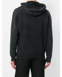 schwarzer bedruckter Pullover mit einem Kapuze von Givenchy