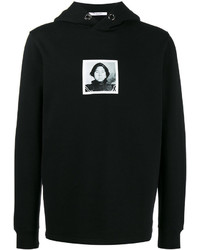 schwarzer bedruckter Pullover mit einem Kapuze von Givenchy