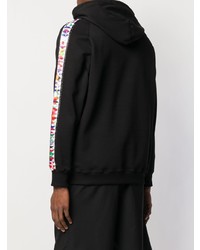 schwarzer bedruckter Pullover mit einem Kapuze von Sprayground