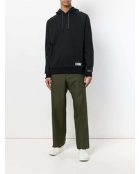 schwarzer bedruckter Pullover mit einem Kapuze von Lanvin