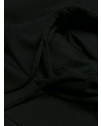 schwarzer bedruckter Pullover mit einem Kapuze von Fendi
