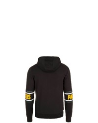 schwarzer bedruckter Pullover mit einem Kapuze von New Era