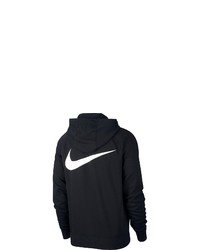 schwarzer bedruckter Pullover mit einem Kapuze von Nike Sportswear