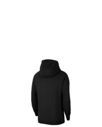 schwarzer bedruckter Pullover mit einem Kapuze von Nike Sportswear