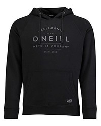 schwarzer bedruckter Pullover mit einem Kapuze von O'Neill
