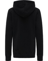 schwarzer bedruckter Pullover mit einem Kapuze von Petrol Industries