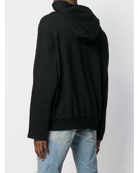 schwarzer bedruckter Pullover mit einem Kapuze von Ih Nom Uh Nit