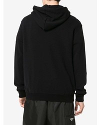 schwarzer bedruckter Pullover mit einem Kapuze von Maison Margiela