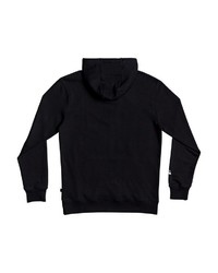 schwarzer bedruckter Pullover mit einem Kapuze von Quiksilver