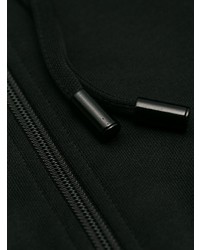 schwarzer bedruckter Pullover mit einem Kapuze von DSQUARED2