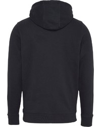 schwarzer bedruckter Pullover mit einem Kapuze von Tommy Jeans