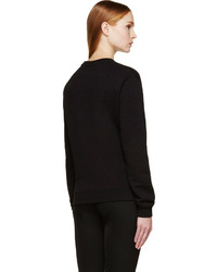 schwarzer bedruckter Pullover mit einem Rundhalsausschnitt von Versus