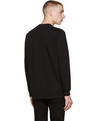 schwarzer bedruckter Pullover mit einem Rundhalsausschnitt von Givenchy