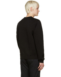 schwarzer bedruckter Pullover mit einem Rundhalsausschnitt von DSQUARED2