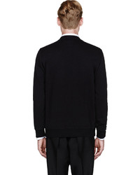 schwarzer bedruckter Pullover mit einem Rundhalsausschnitt von Givenchy