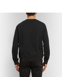 schwarzer bedruckter Pullover mit einem Rundhalsausschnitt von Acne Studios