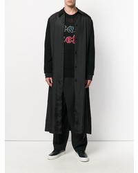 schwarzer bedruckter Pullover mit einem Rundhalsausschnitt von McQ Alexander McQueen
