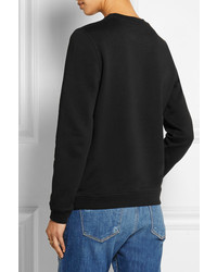 schwarzer bedruckter Pullover mit einem Rundhalsausschnitt von Kenzo