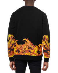 schwarzer bedruckter Pullover mit einem Rundhalsausschnitt von Givenchy