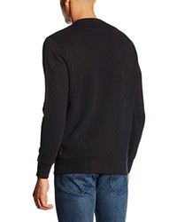 schwarzer bedruckter Pullover mit einem Rundhalsausschnitt von Levi's