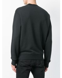 schwarzer bedruckter Pullover mit einem Rundhalsausschnitt von DSQUARED2