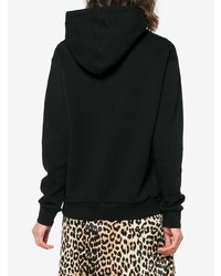 schwarzer bedruckter Pullover mit einer Kapuze von Gucci