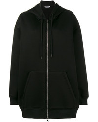 schwarzer bedruckter Pullover mit einer Kapuze von Givenchy