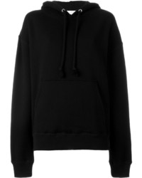 schwarzer bedruckter Pullover mit einer Kapuze von IRO