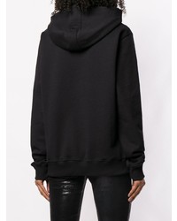schwarzer bedruckter Pullover mit einer Kapuze von Ih Nom Uh Nit