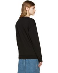 schwarzer bedruckter Pullover von MCQ