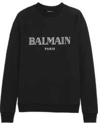 schwarzer bedruckter Pullover von Balmain