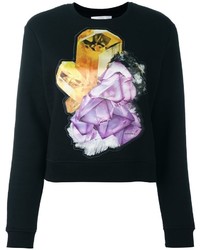 schwarzer bedruckter Pullover von Carven