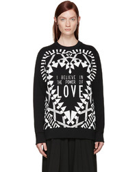 schwarzer bedruckter Pullover von Givenchy