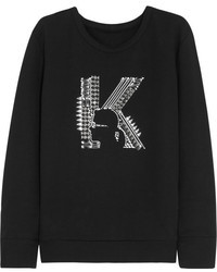 schwarzer bedruckter Pullover von Karl Lagerfeld