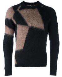 schwarzer bedruckter Pullover von Kolor