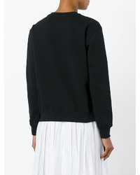 schwarzer bedruckter Pullover von MSGM