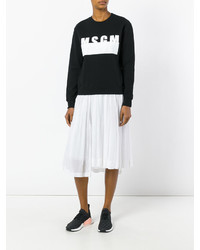 schwarzer bedruckter Pullover von MSGM