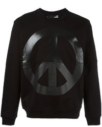 schwarzer bedruckter Pullover von Love Moschino