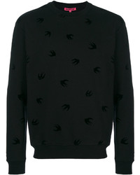 schwarzer bedruckter Pullover von McQ