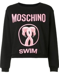 schwarzer bedruckter Pullover von Moschino